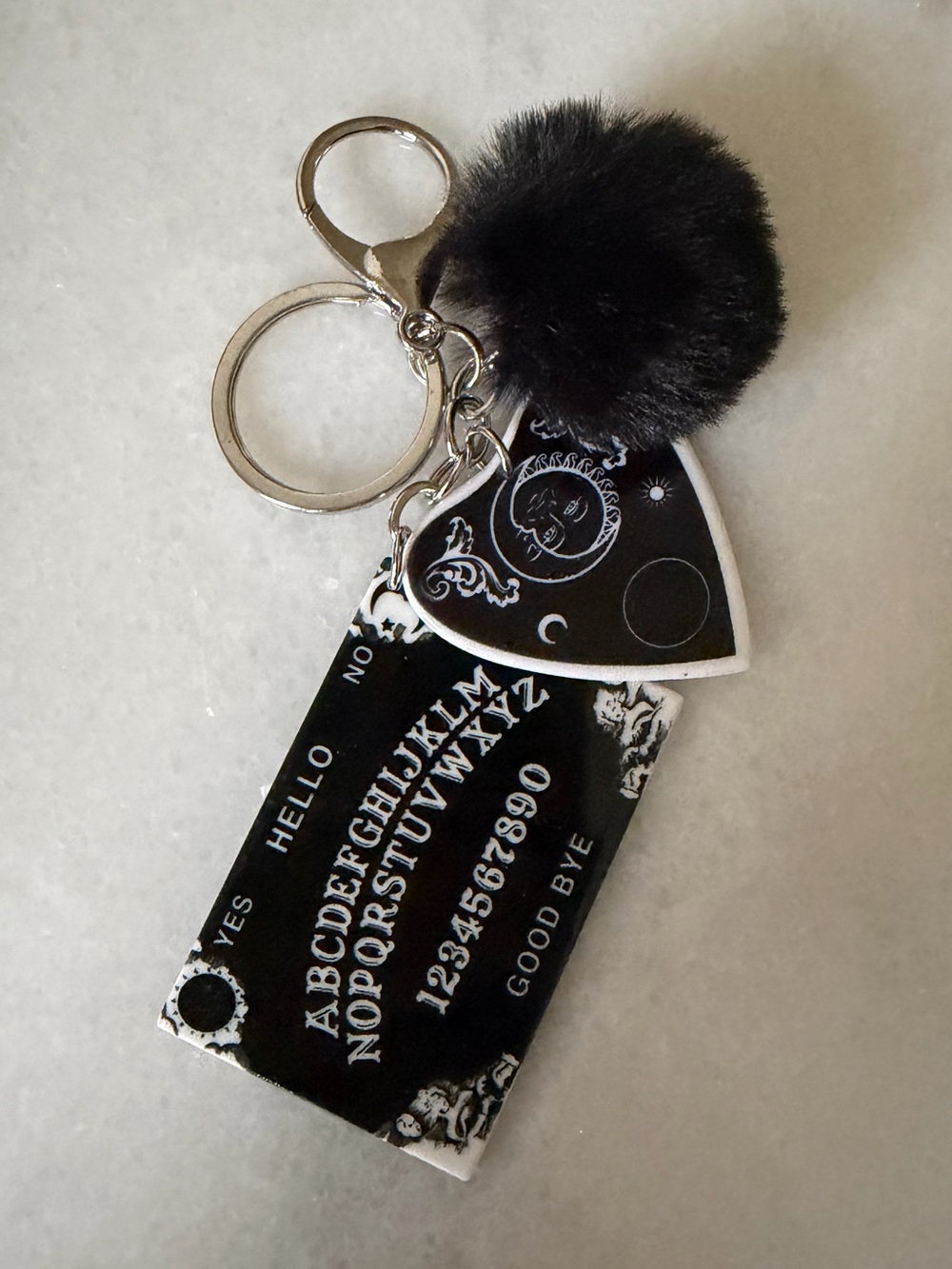 Jeweled Fantasy Ouiji Board Keychain Bag Charm